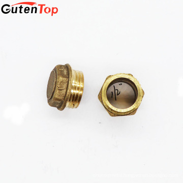 LinBo Guten top 1/2 inch Pipe end caps Dimension Brass Copper Pipe stop end for water